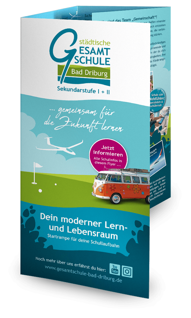 Ansicht des Schulflyers