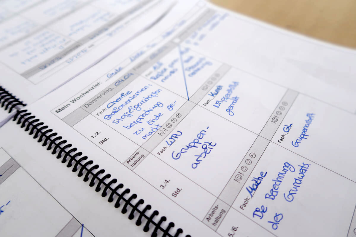 Ansicht einer Seite aus dem Logbuch