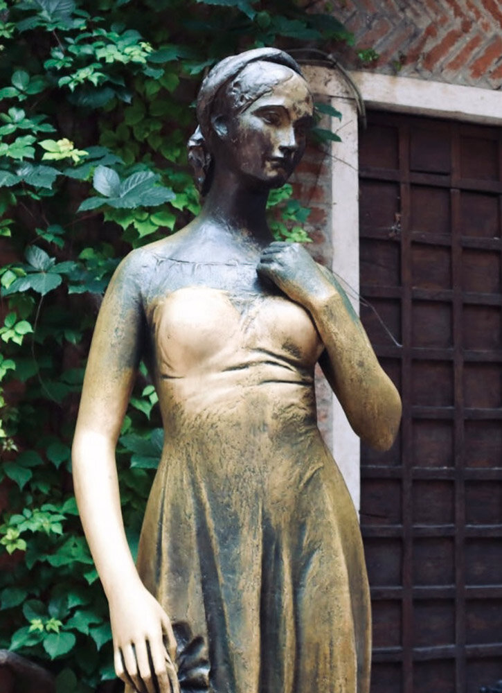 Eine Skulptur in Italien